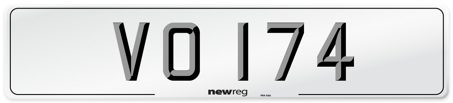 VO 174 Number Plate from New Reg